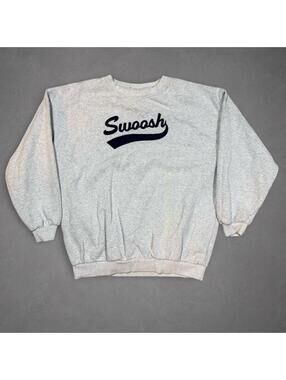 Vintage Nike Swoosh Swoosh Script Crewneck Sweatshirt XL